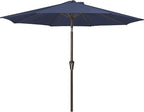 JEAREY 9FT Outdoor Patio Umbrella, Market Umbrella, Purplish Blue | Outdoor by JEAREYOutdoorsCollection