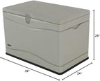 LIFETIME 60059 Black Bottom & Desert Sides and Lid Outdoor Storage Box-80 Gal - Image 10