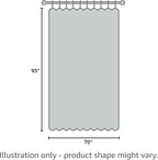 Outdoor Curtains Extra Wide W70 x L95 Inch Natural Beige, 1 Panel | Outdoor - Image 8
