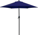 Sunnyglade 7.5' Patio Umbrella Outdoor Table Umbrella Tilt Crank Navy Blue | by Sunnyglade