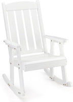 VINGLI Outdoor Rocking Chair, Heavy Duty 600 LBS Wooden Rocker, Weatherproof by VINGLI