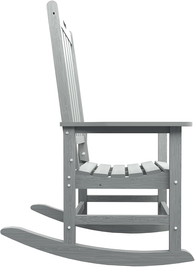 THOEOE Outdoor Rocking Chairs, Oversized Patio Rocking Chair | HDPE Outdoor - Image 9