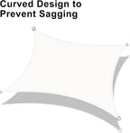 LOVE STORY 6.5' x 10' Rectangle Sun Shade Sail - Image 6