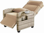 GarveeLife Outdoor Recliner Chair, PE Wicker Lounge Chair - Image 3