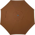 9' Outdoor Patio Umbrella, Outdoor Table Umbrella, Yard Umbrella, Market - Image 4