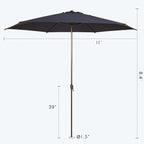 Abba Patio 11FT Outdoor Patio Umbrella Outdoor Table Umbrella - Image 5