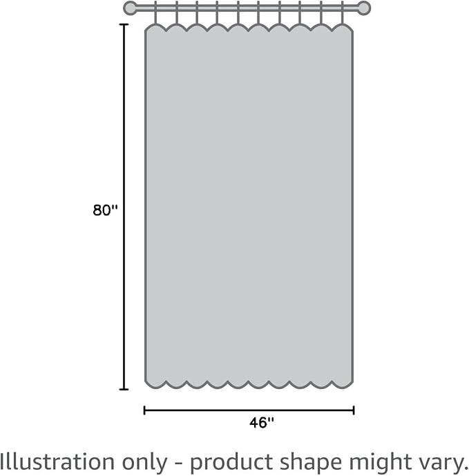 NICETOWN 2 Panels Windproof Blackout Outdoor Curtains W46xL80 Off White | - Image 9