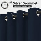 Easy-Going Outdoor Curtains for Patio 1 Panel, 110x84 inch, Weatherproof - Image 2