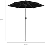 Best Choice Products 7.5ft Heavy-Duty Round Outdoor Market Table Patio Umbrella - Image 7
