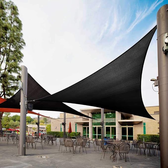 Royal Shade 9' x 9' x 9' Black Triangle Sun Shade Sail Order to Make RTAPT8 by RoyalShade