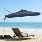 Patio Umbrella, Rectangle Outdoor Cantilever Umbrella, Aluminum Offset Umbrella - Image 4