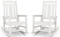 SERWALL HDPE Oversized Outdoor Rocking Chairs Set of 2, Patio Rocker, All by SERWALL