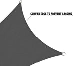 SUNNY GUARD 8' x 8' x 8' Triangle Shade Sail 95% UV Block Outdoor Canopy | Sun - Image 7