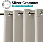 NICETOWN Outdoor Curtain for Patio Waterproof, W66 x L95 inch Blackout Thermal - Image 2
