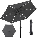 Best Choice Products 7.5ft Solar Umbrella LED Lighted Patio Umbrella, Table by Unknown