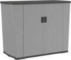 Suncast XL Outdoor Storage Cabinet, 130 Gal, Peppercorn Gray by Unknown