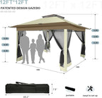 COBIZI 12x12 FT Pop up Gazebo on Clearance Canopy Tent, Carpas para Patio - Image 6