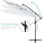 Best Choice Products 10ft Offset Cantilever Hanging Market Patio Umbrella - Image 4