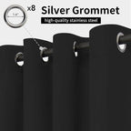 Easy-Going Outdoor Curtains for Patio 1 Panel, 54x108 inch, Weatherproof - Image 2