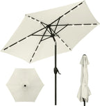 Best Choice Products 7.5ft Solar Umbrella LED Lighted Patio Umbrella, Table by Unknown