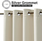 NICETOWN Waterproof Patio Outdoor Curtain and Drape Extra Wide, Thermal - Image 2