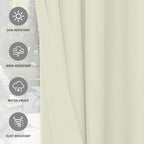 Easy-Going 100% Waterproof Outdoor Curtains 54x108 inch, Gazebo and Pergola 2 - Image 5