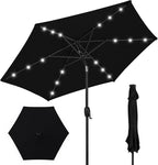 Best Choice Products 7.5ft Solar Umbrella LED Lighted Patio Umbrella, Table by Unknown