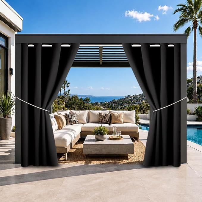 Outdoor Indoor Curtains W52 x L72 by DivaenCamino