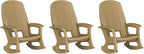 Rockaway Heavy Duty All Weather Rocking Chair, 3 Pack | Polyethylene Outdoor by Semco