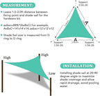 Shade&Beyond Custom Sun Shade Sail 11'X11'X15.6'Triangle Sun Sail Shades Patio - Image 6
