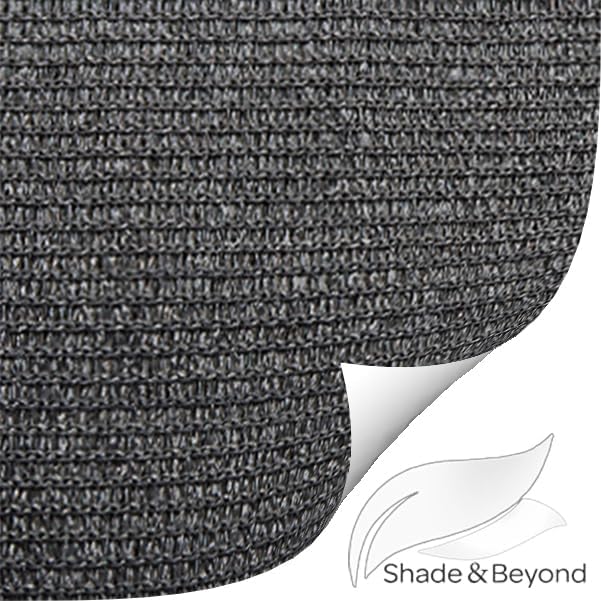 Shade&Beyond Rectangle Sun Shade Sail 16'X20' Permeable Canopy Dark Grey - Image 8