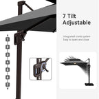 10' X 13' Cantilever Patio Outdoor Umbrella - Image 4