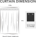 Easy-Going 100% Waterproof Outdoor Curtains 110x84 inch, Gazebo and Pergola 1 - Image 7