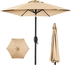 Best Choice Products 7.5ft Heavy-Duty Round Outdoor Market Table Patio Umbrella by Unknown
