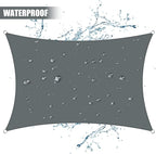 Neween Waterproof Sun Shade Sail Rectangle UV Block Canopy - Image 2