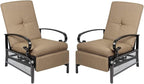 Incbruce Outdoor Lounge Chair Set of 2 Patio Furniture Adjustable Recliner by Incbruce
