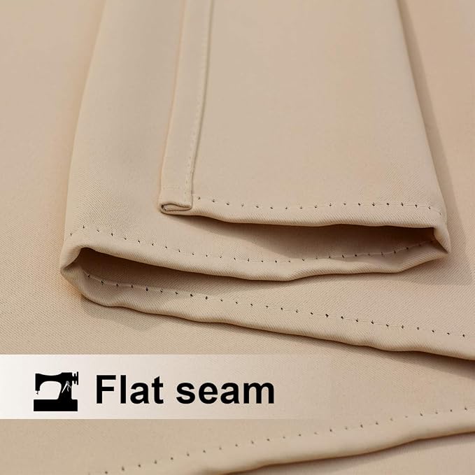 NICETOWN Outdoor Patio Curtains Waterproof Set of 2, Rustproof Stainless Steel - Image 5