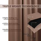 NICETOWN 2 Panels Weighted Patio Curtains Outdoor Waterproof 84 inches Long - Image 5