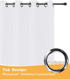 HolidayIdeas White Outdoor Curtains - Image 4