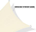 SUNNY GUARD Custom Size 6'x18' Rectangle Butter Cream UV Block Sunshade - Image 7