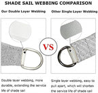 Shade&Beyond Rectangle Sun Shade Sail 20'X26' Permeable Canopy Light Grey - Image 3
