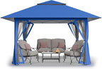 CROWN SHADES 13x13 Pop Up Gazebo, Outdoor Canopy Tent, Outdoor Gazebo by Unknown