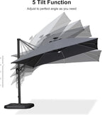 PURPLE LEAF Patio Umbrella Left-right Tilting 10FT - Image 9