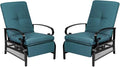 Incbruce Outdoor Lounge Chair Set of 2 Patio Furniture Adjustable Recliner by Incbruce