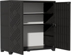 ZZM Indoor/Outdoor Storage Cabinet Waterproof, All Weather Outdoor Storage by ZZM