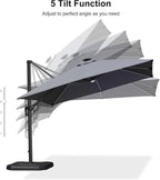PURPLE LEAF Patio Umbrella Left-right Tilt 10FT - Image 9
