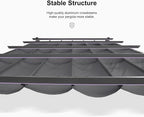 PURPLE LEAF Outdoor Pergola 10' X 10' Retractable Canopy Aluminum, Custom Shade - Image 6