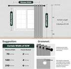 H.VERSAILTEX Linen Blackout Curtains 96 Inches Long, 100% Absolutely Blackout - Image 8