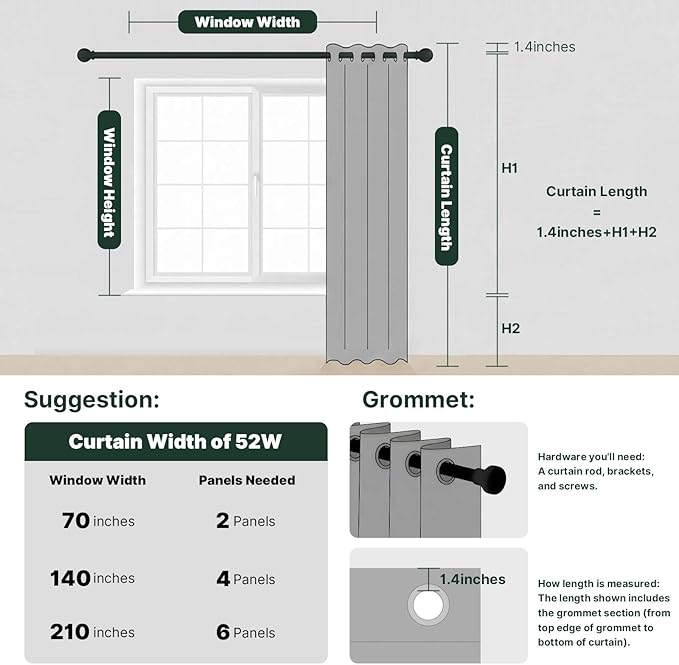 H.VERSAILTEX 100% Blackout Curtains - Image 9