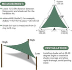 Shade&Beyond Custom Sun Shade Sail 4'x4'x4' Triangle Sun Sail Shades Patio UV - Image 6